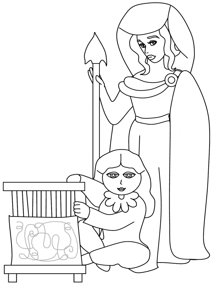 Arachne Coloring Page