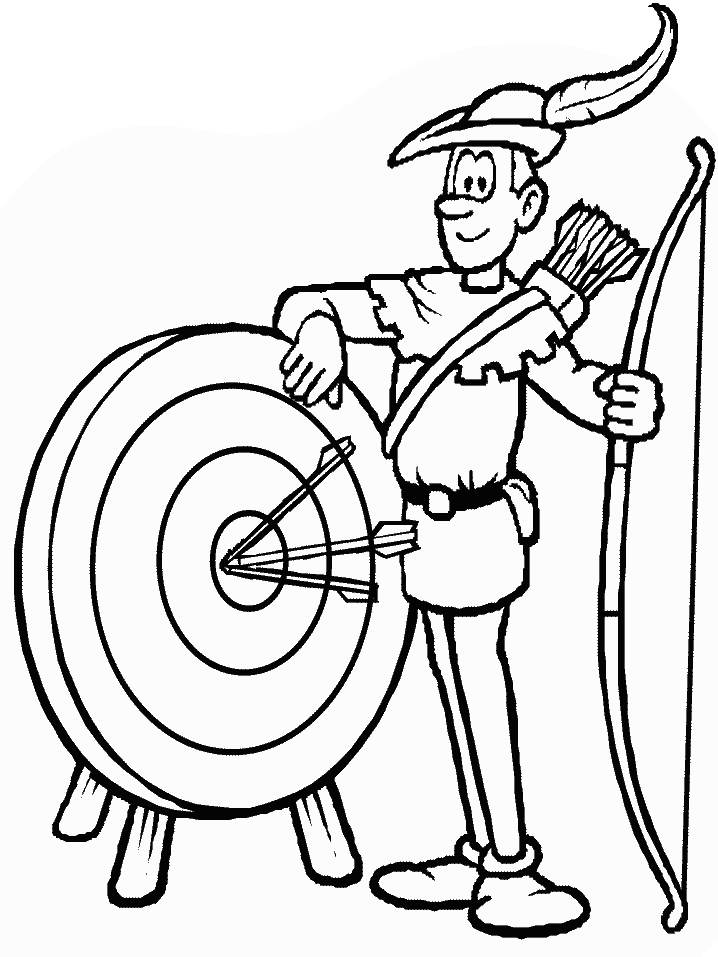 Archer Sports Coloring Pages
