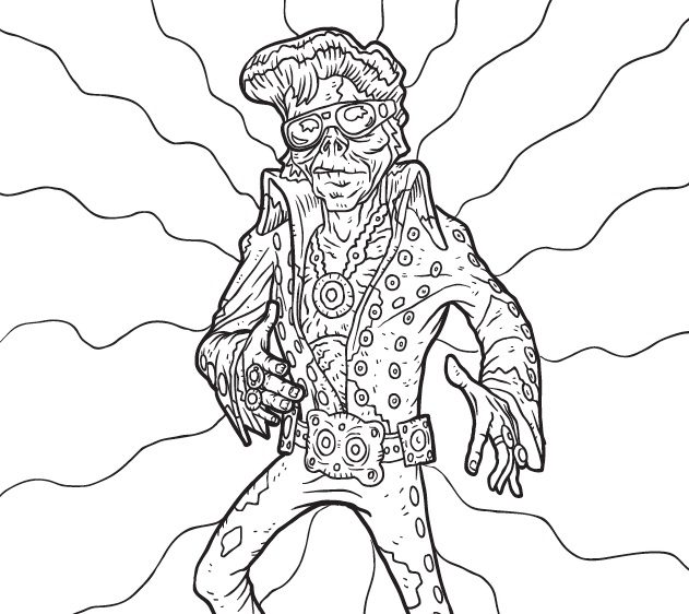 art with edge zombie daze coloring pages