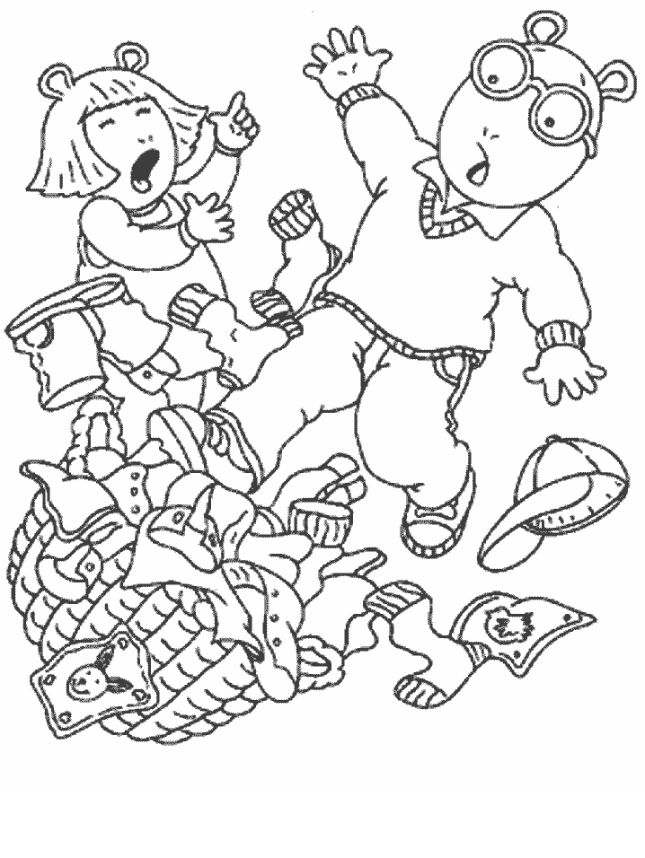 Arthur Cartoons Coloring Page