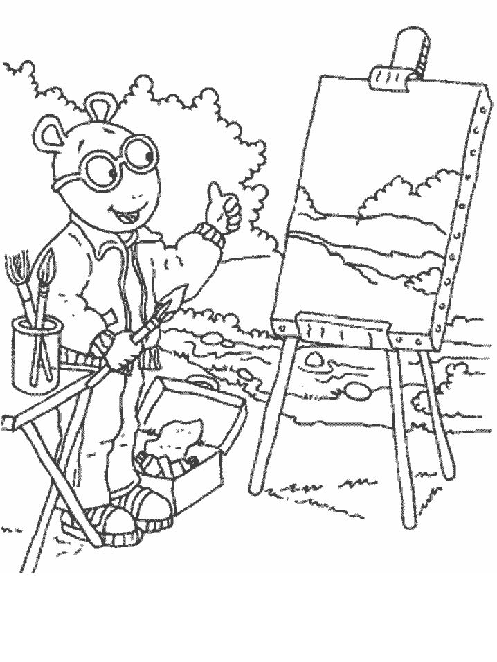 Arthur Cartoons Coloring Pages For Kids