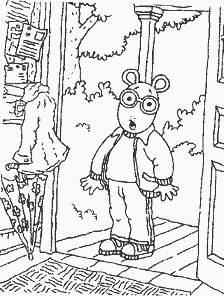 Arthur Cartoons Coloring Page Printable