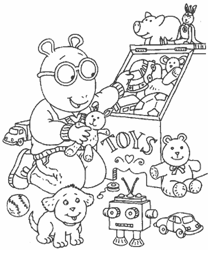 Arthur Cartoons Coloring Page Printable Free