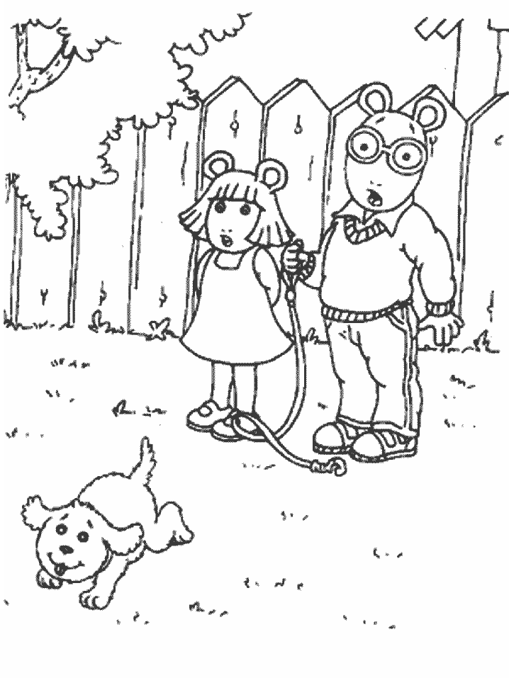 Arthur Cartoons Coloring Pages Free