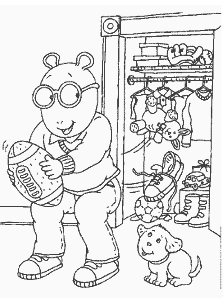 Arthur Cartoons Coloring Page Free
