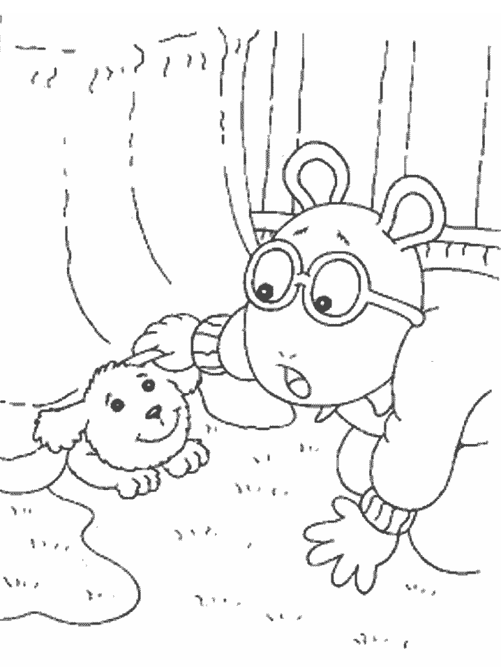 Printable Arthur Cartoons Coloring Page