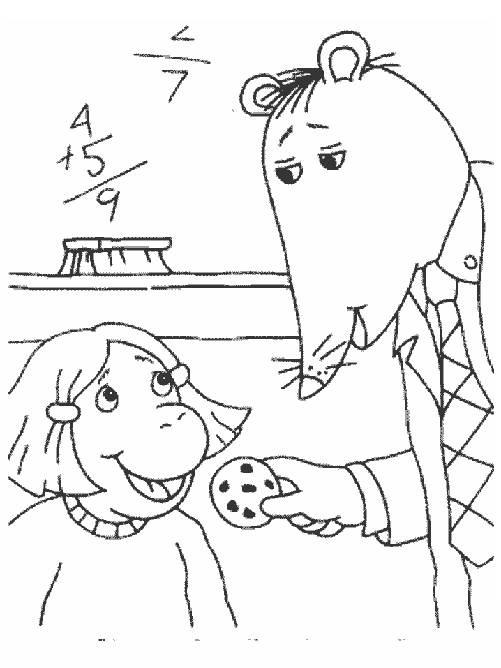 Free Arthur Cartoons Coloring Pages