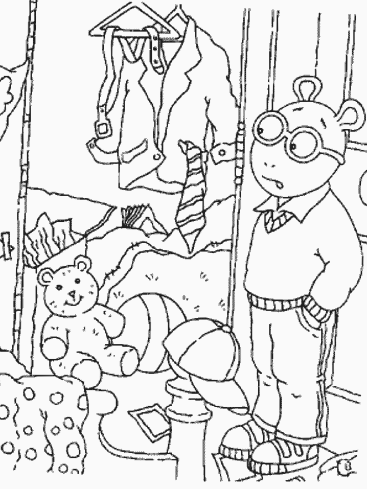 Free Arthur Cartoons Coloring Page