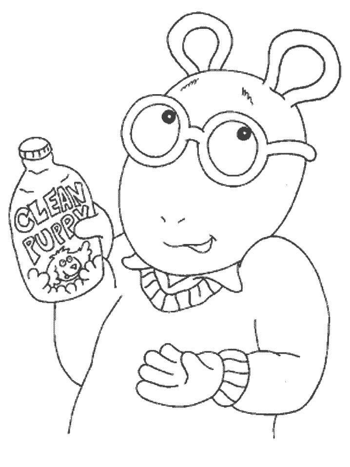 Arthur Cartoons Printable Coloring Page