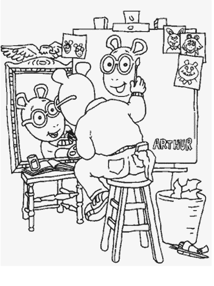 Arthur Cartoons Color Page For Kids
