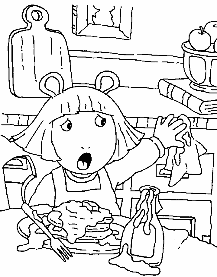 Arthur 4 Cartoons Coloring Pages coloring page & book.