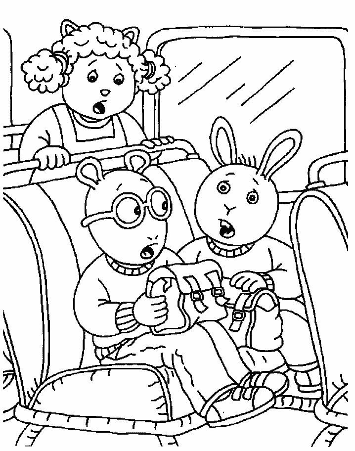 Arthur Cartoons Printable Color Pages