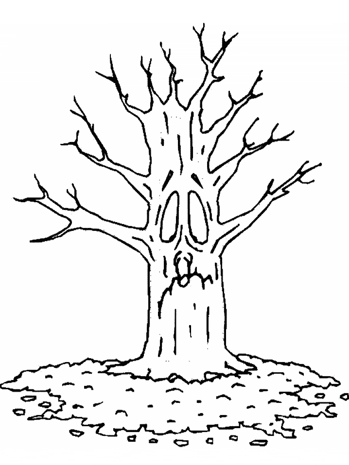 Cartoon Fall Tree