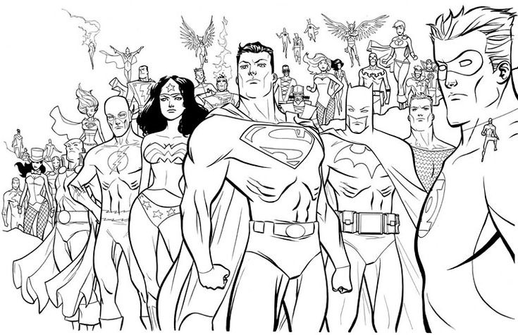 Awesomest Coloring Pages of Super Heros