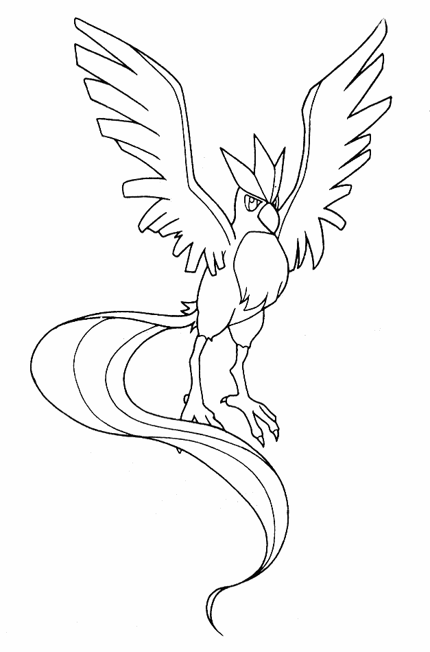 Articuno Coloring Pages