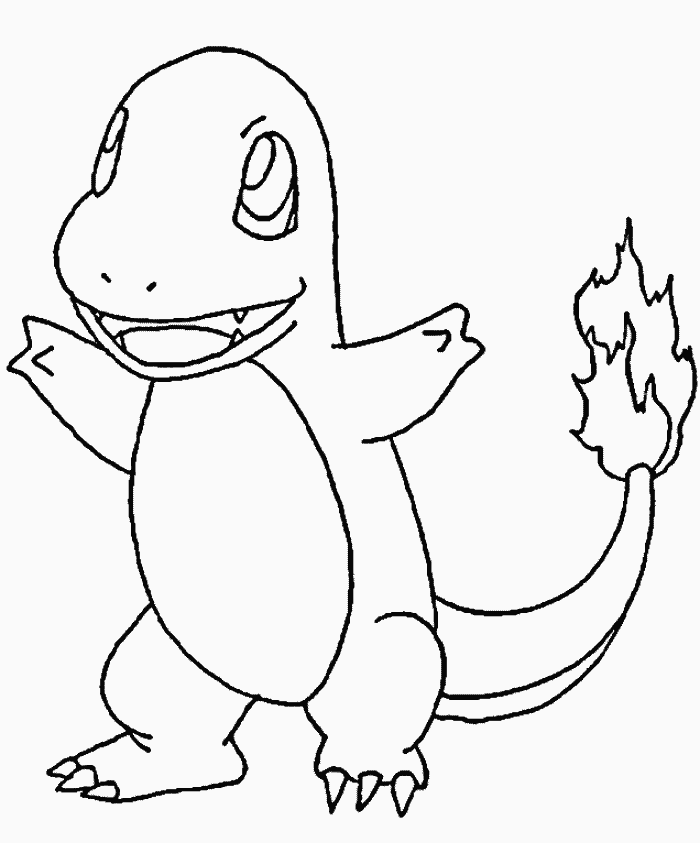 Charmander Coloring Page