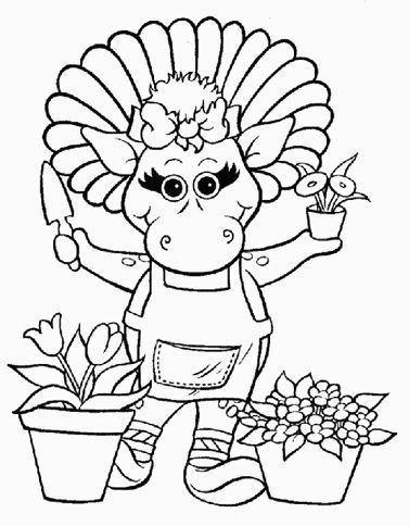 Baby Bop coloring page