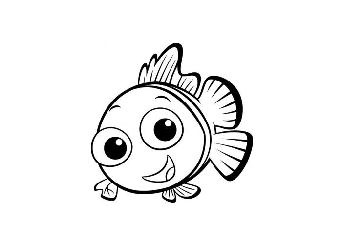 baby fish coloring pages