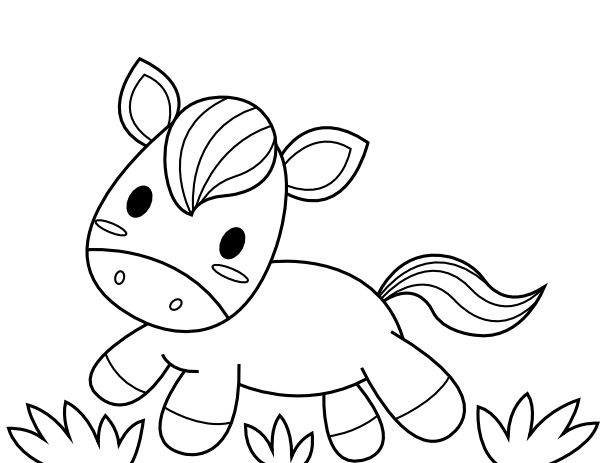 baby horse coloring pages