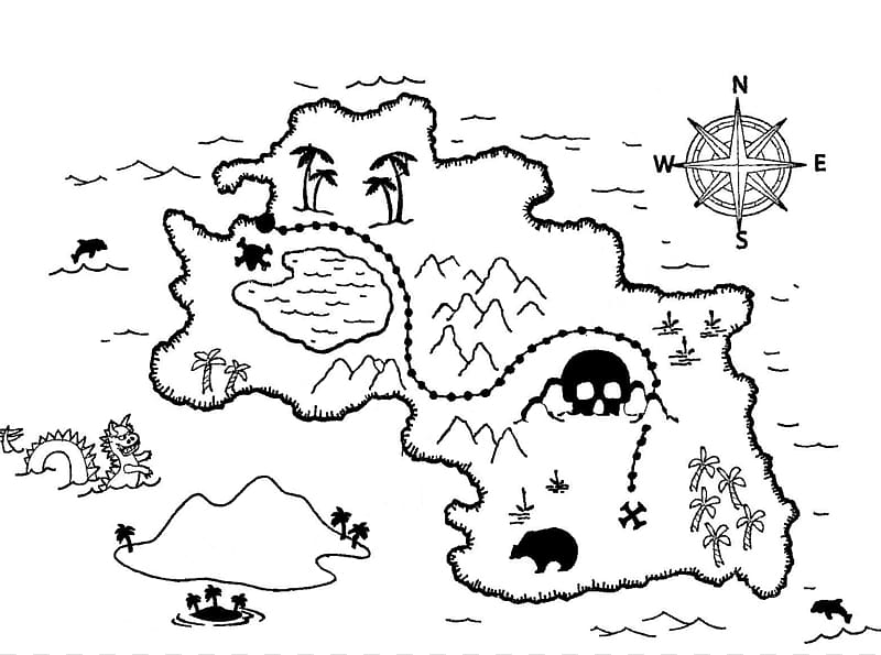 Baby Treasure Map Coloring Pages