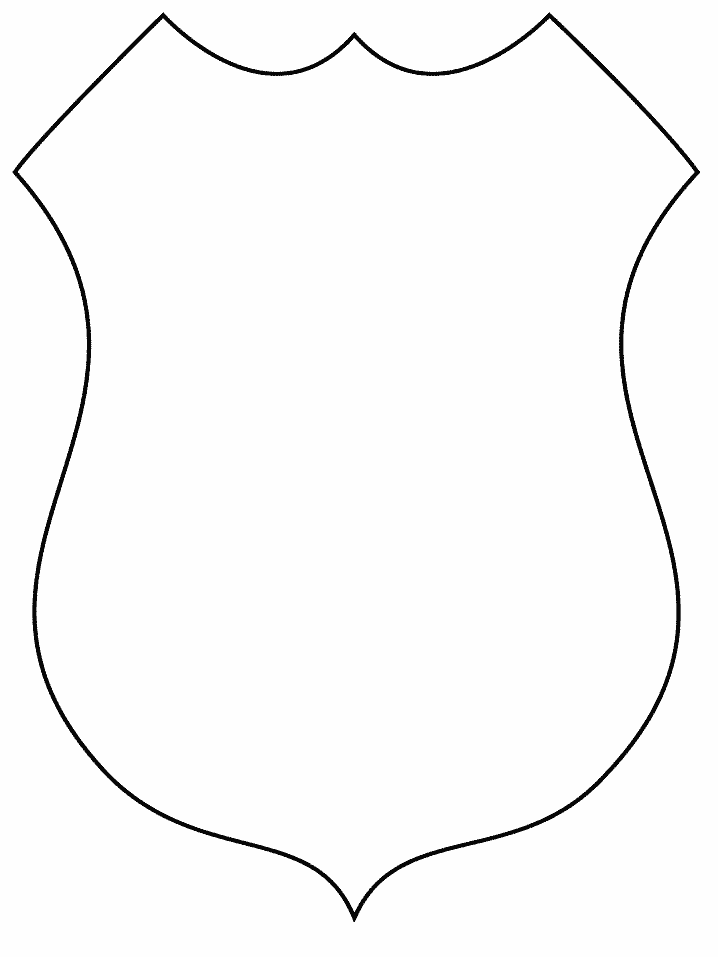 Badge Simple-shapes Coloring Pages