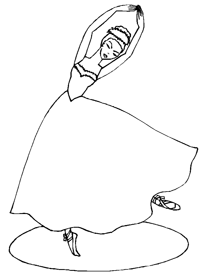 Ballet Sports Printable Coloring Page