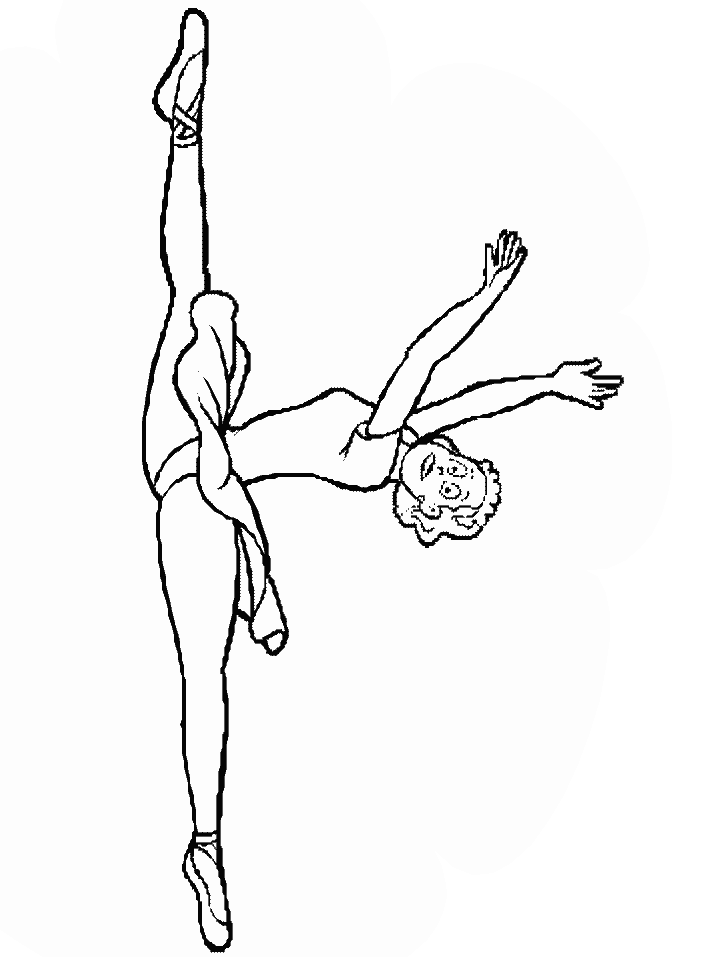 Ballet Sports Printable Coloring Pages