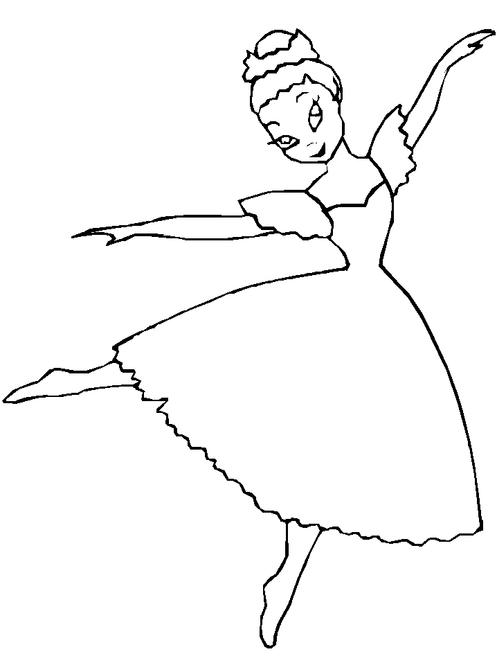 Free Ballet Sports Girl Coloring Pages