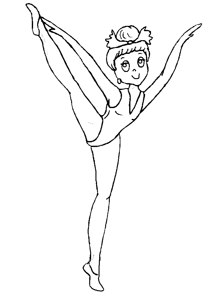 Ballet Girl Sports Coloring Pages