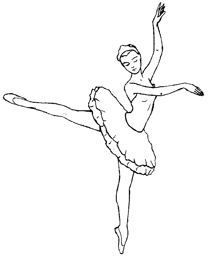 Ballet Sports Ballerina Coloring Pages
