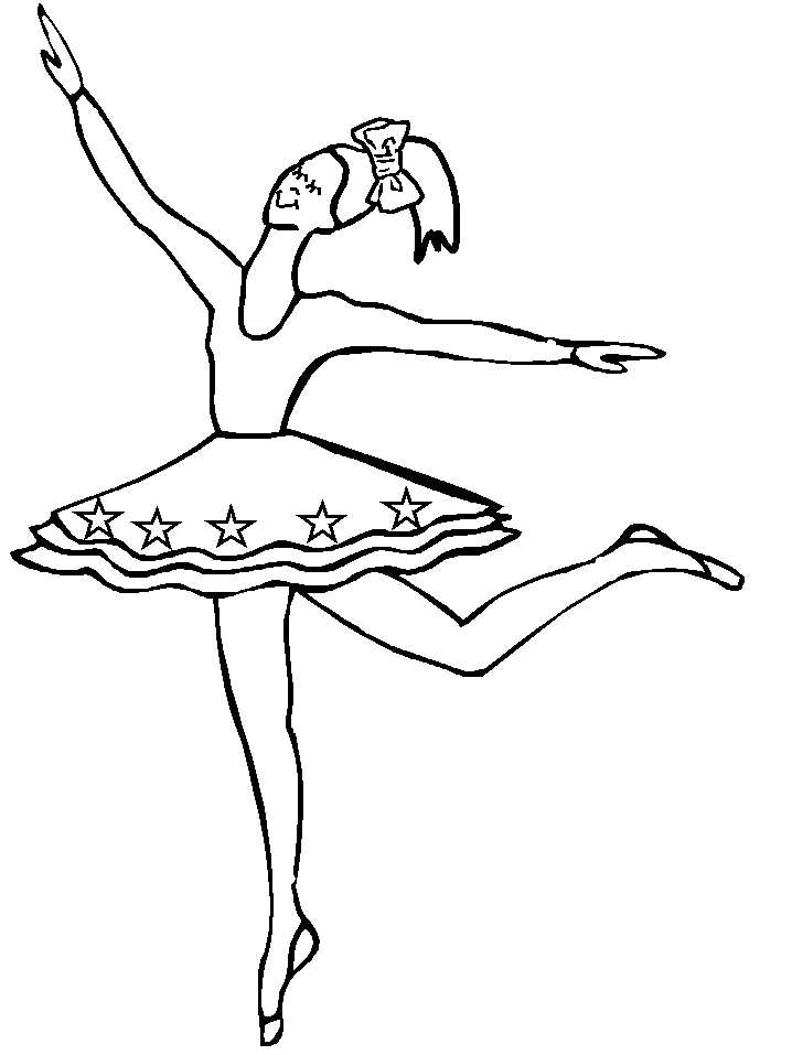 Ballet Sports Dancer Coloring Pages
