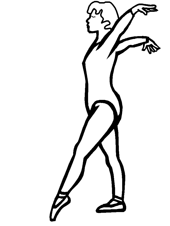 Ballet Routine Sports Coloring Pages