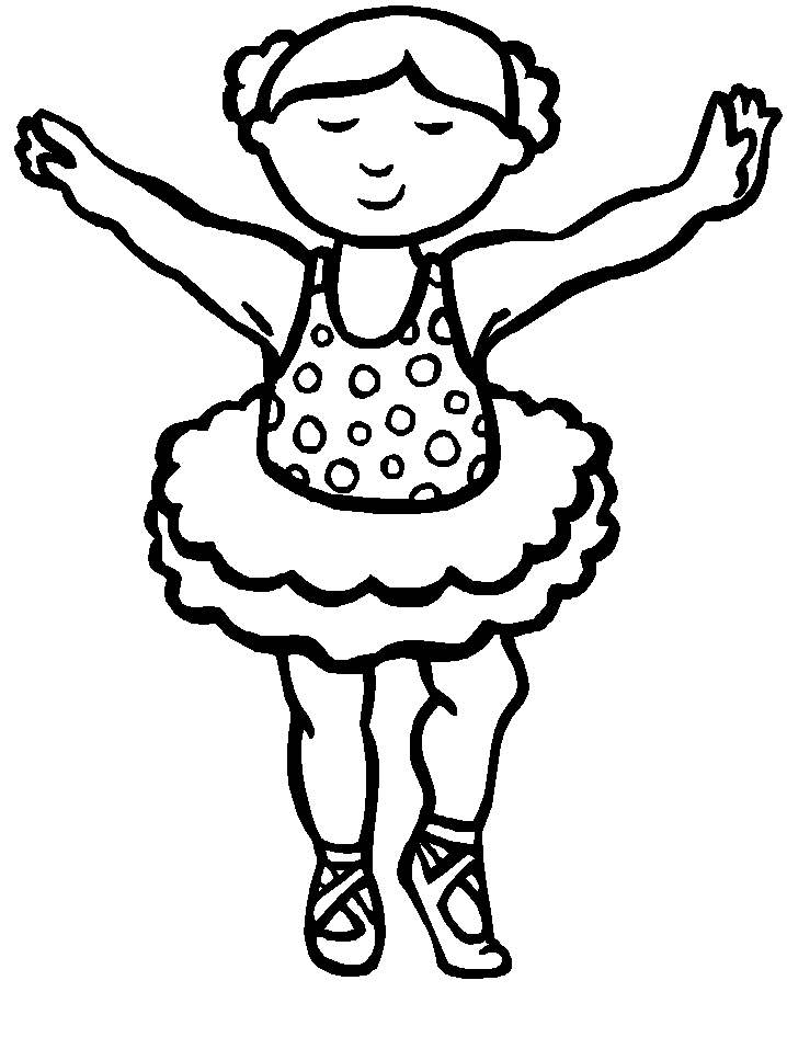 Ballet Sports Kid Coloring Pages
