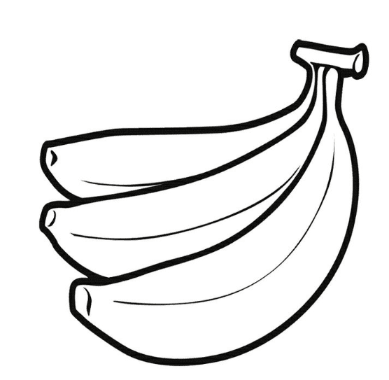 Bananas Coloring Page