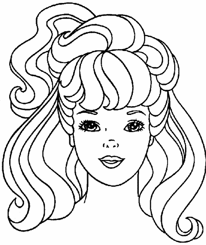 Barbie Cartoons Coloring Pages Printable Free