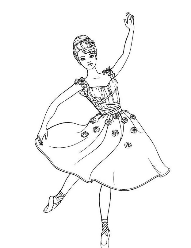 Barbie and the 12 Dancing Princesses Coloring Pages