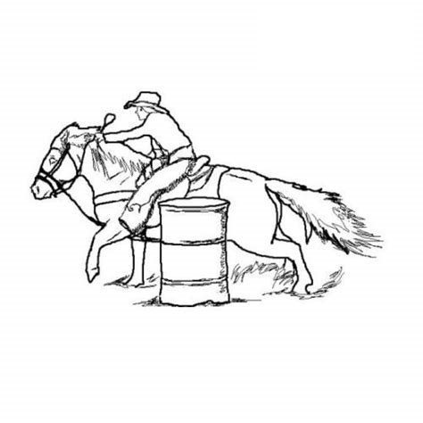 barrle horse coloring pages