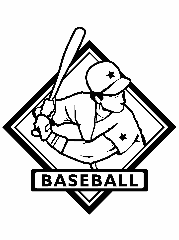 Baseball Logo Sports Coloring Pages