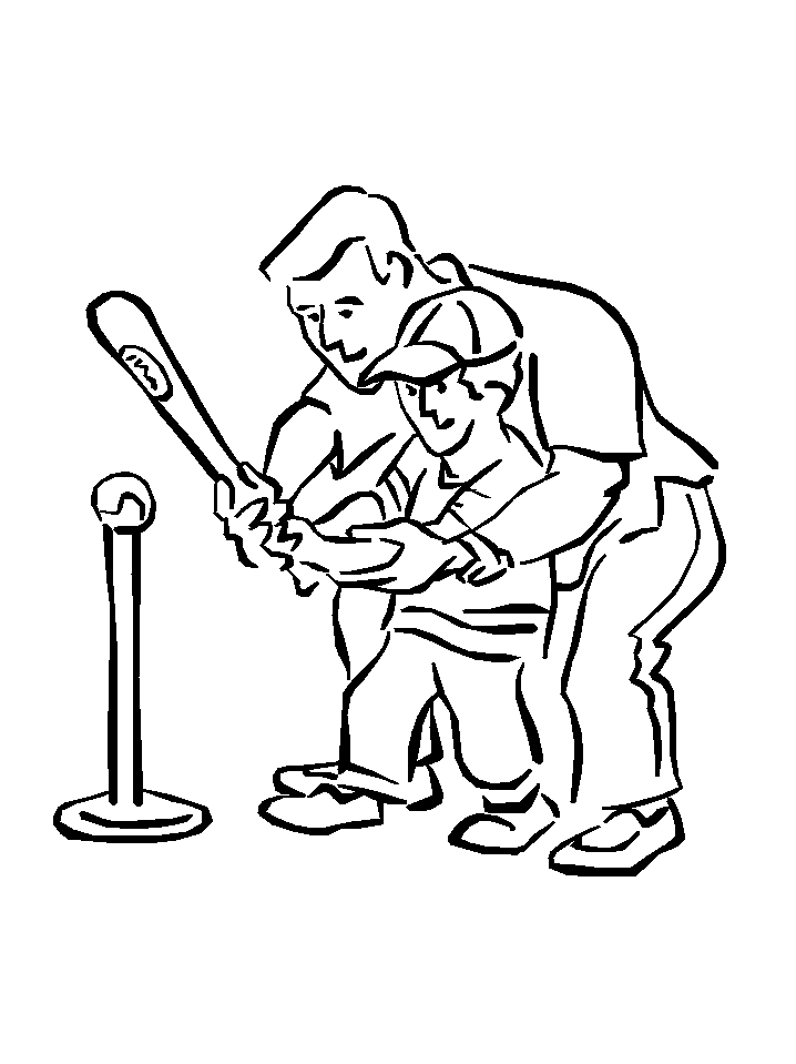 Baseball Sports Coloring Page Printable Free