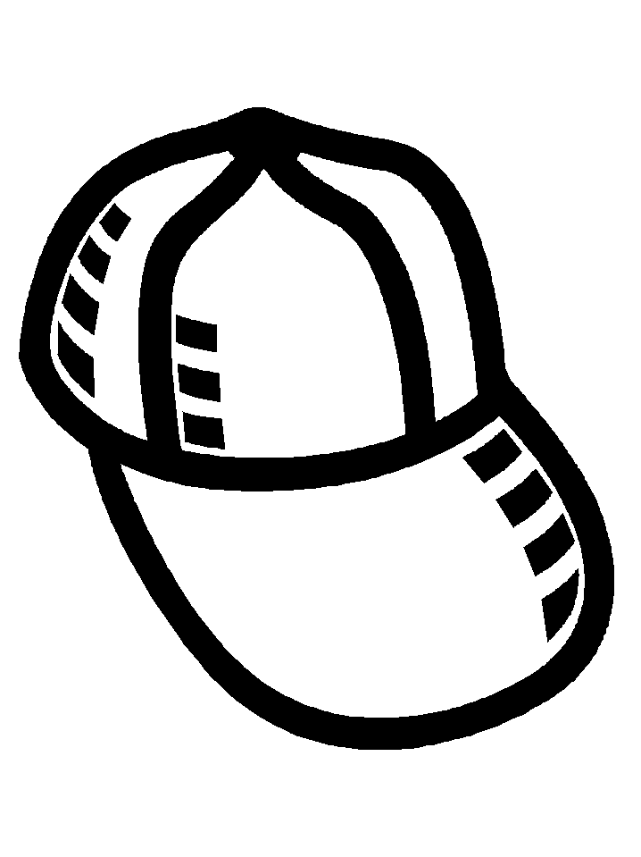 Free Baseball Cap Sports Coloring Pages