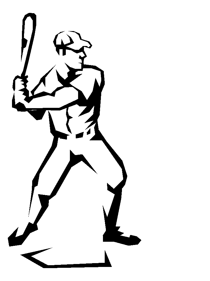 Printable Baseball Sports Coloring Pages