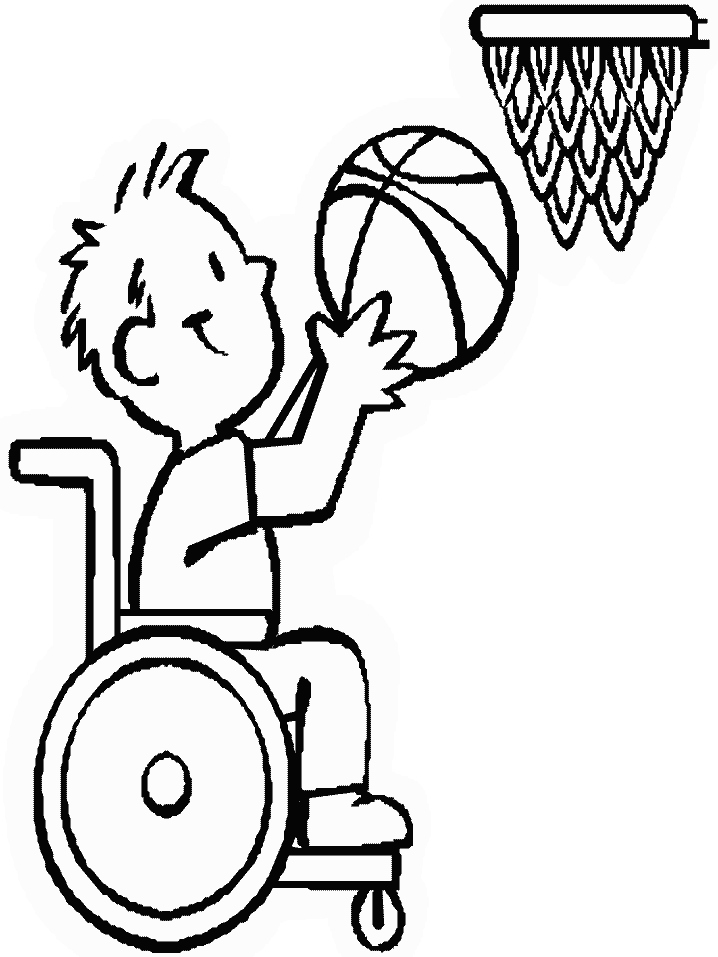 Basketball Kid Coloring Pages