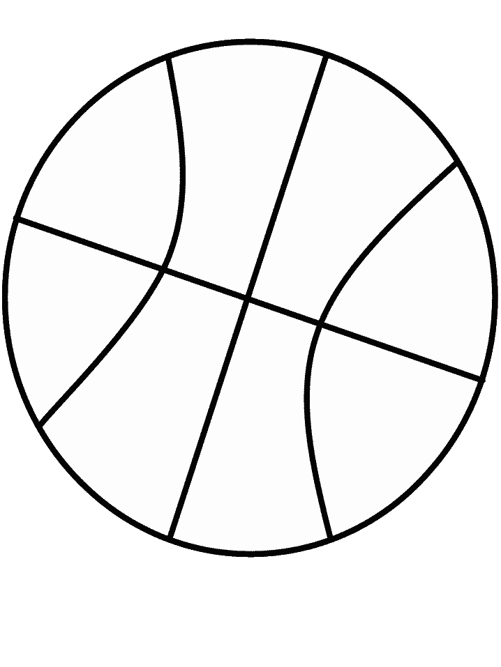 Basketball Ball Coloring Page