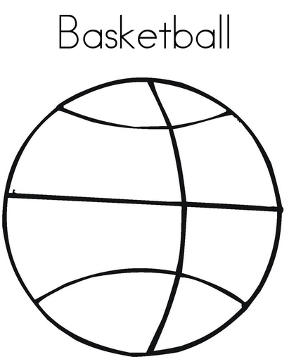 Basketball coloring page