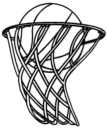 basketball hoop coloring page