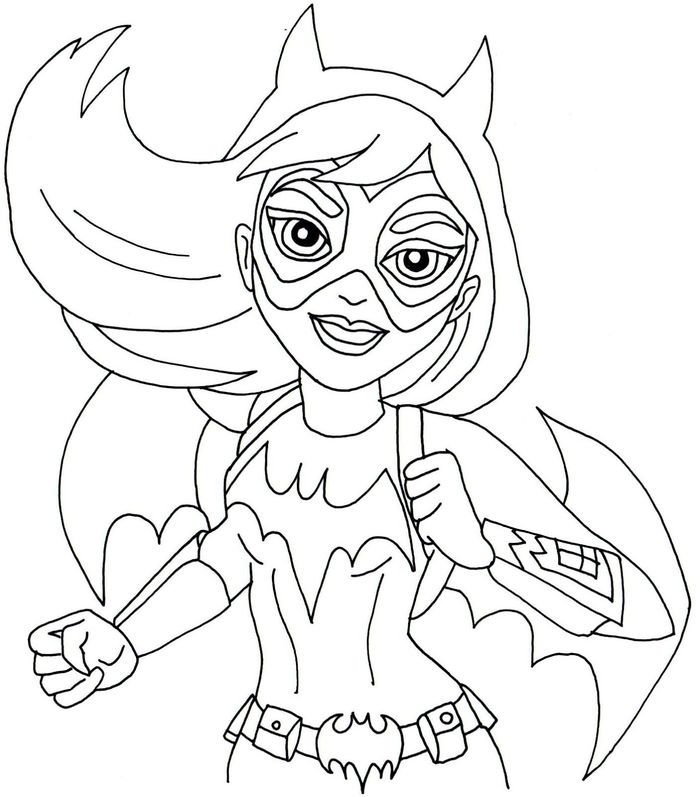 Batgirl DC Super Hero High Coloring Pages