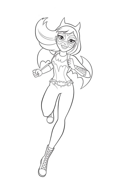 Batgirl Super Hero Girls Coloring Pages