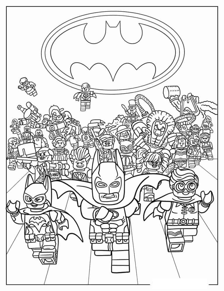 Batman Lego Movie Coloring Pages