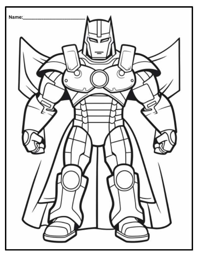 Batman Robot Coloring Pages