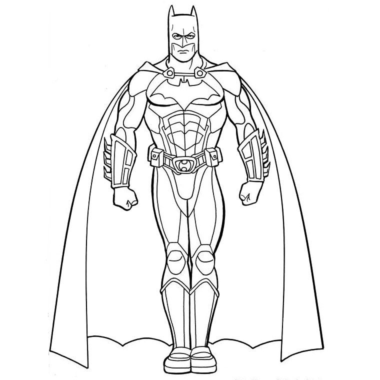 Batman Super Hero Coloring Pages